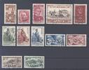 Deutschland ab 1945 Saarland, gestempelter Posten aus 1949-50 auf Steckkarte -