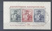 Deutschland ab 1945 Bizone Block 1, Exportmesse 1949 mit SST aus Reutlingen -