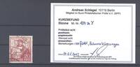 Deutschland ab 1945 Bizone Michel Nummer 104y, Exportmesse 1949 gestempelt, Befund BPP -