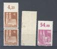 Deutschland ab 1945 Bizone, 3 verschiedene teilgezähnte Werte ** als Posten -