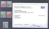 Deutschland ab 1945 Bund, 5 gestempelte Werte aus 179-259y, Heuss Lumogen, Befund BPP -