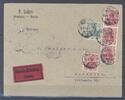 Deutschland vor 1945 Dt. Bes. 1. WK Stadtpost Warschau, Eilboten Zensurbrief aus Berlin -