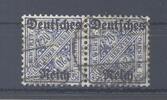 Deutschland vor 1945 Dt. Reich Dienst Michel Nr. 60 Y, 20 Pfg. 1920 gestempeltes Paar, geprüft Infla -