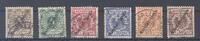 Deutschland vor 1945 Dt. Kolonien Marshall Inseln Michel Nr. 7-12, Freimarken 1899 gestempelt -