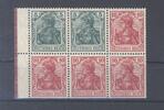 Deutschland vor 1945 Dt. Reich, Heftchenblatt Michel Nummer 9 II aa A, Germania 1913 * -