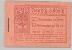 Deutschland vor 1945 Dt. Reich, Markenheftchen Michel Nummer 7 mit 1 Heftchenblatt -