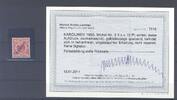 Deutschland vor 1945 Dt. Kolonien Karolinen Michel Nr. 3 II c, 10 Pfg. ungebraucht *, Befund BPP -