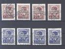 Deutschland vor 1945 Dt. Bes. 2. WK Montenegro Michel Nummer 1-9 fast komplett gestempelt -