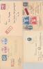 Deutschland ab 1945 DDR, 4 interessante Belege aus 1950-51 als Posten -