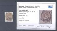 Deutschland vor 1945 Braunschweig Michel Nummer 20, 3 Gr. 1865 guter Stempel, Befund BPP -