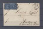 Deutschland vor 1945 Thurn & Taxis Paar der 1 Sgr. blau auf Briefvorderseite aus Cassel -