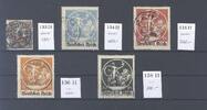 Deutschland vor 1945 Dt. Reich Michel Nummer 134-38 II fast komplett gestempelt, gp. BPP -