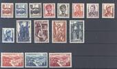 Deutschland ab 1945 Saarland Michel Nummer 239-54 Freimarken 1948 incl. Flugpost ** -
