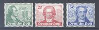 Deutschland ab 1945 Berlin Michel Nummer 61-63, Goethe 1949 ** -