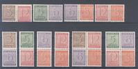 Deutschland ab 1945 SBZ, Ziffern Zusammendrucke aus Michel Nummer 126-37 ** -