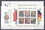 Deutschland ab 1945 DDR Block 8-9 A+B Marx Blöcke ** -