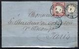 Deutschland vor 1945  A) DR Mi 4-5 Luxus Auslandsbrief Diedenhofen-Paris  385.89 元  ＋  38.98 元 运费