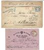 Deutschland vor 1945  C) DR Mi 18 + 20 mit Hufeisenstempel Strassburg un... 307.94 元  ＋  38.98 元 运费