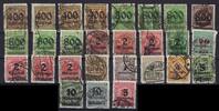 Deutschland vor 1945 C) DR gestempelte Partie auf Steckkarte, geprüft Infla Berlin, ME 448€ -