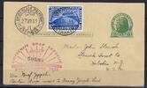 Deutschland vor 1945 C) DR Polarfahrt Postkarte mit Mi 457 EF Berlin n. Hoboken USA -