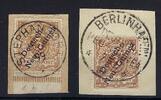 Deutschland vor 1945 C) Deutsch-Neuguinea Mi 1 b (2) auf 2 ∆ gest. Stephansort / Berlinhafen -