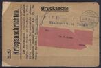 Deutschland vor 1945 C) DOA 1915, Drucksache Kriegsnachrichten, an Dr. K. Braun Inst. Amani -