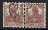 Deutschland vor 1945 C) DR Mi 103c ° waag. Paar einwandfrei, gepr. Weinbuch BPP, ME 200€ -