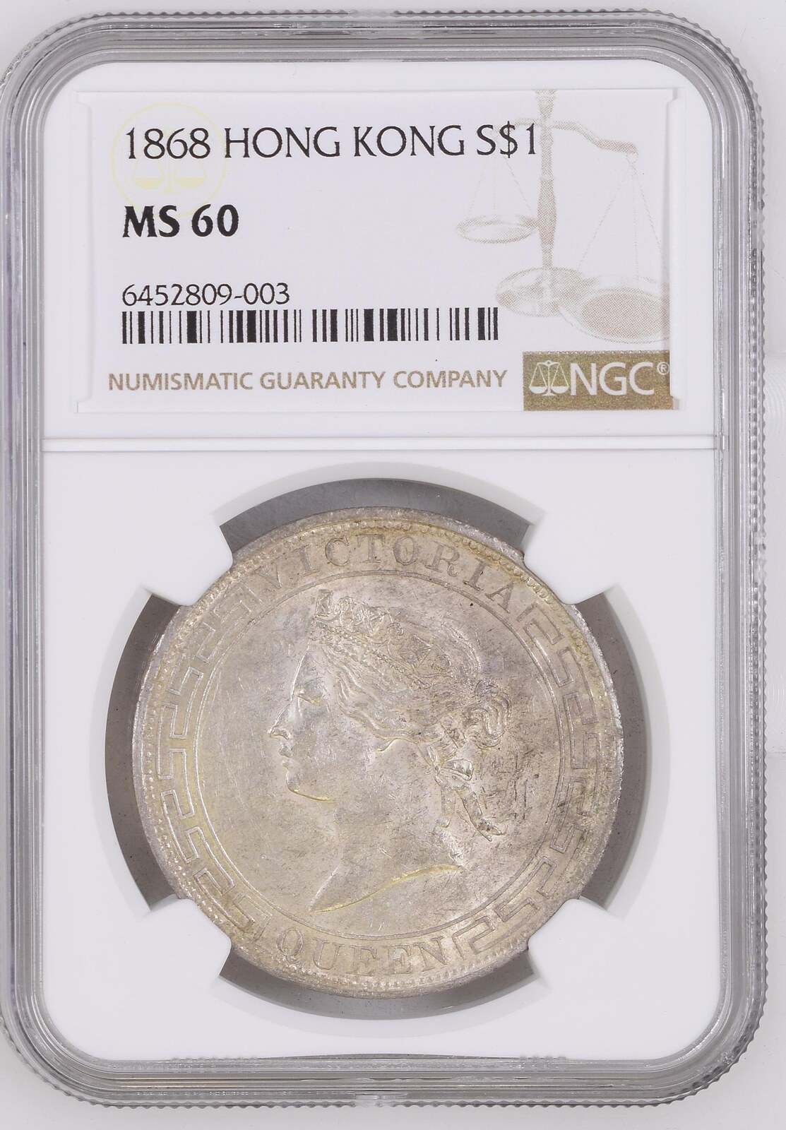 ☆1868 リベリア 1セント試作銅貨 NGC SP 58 BN - 貨幣