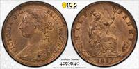 1/2D 1887 Great Britain S-3956 PCGS MS63RB
