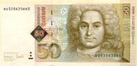 50 Deutsche Mark 1996 Deutschland minimalste Bestoßung am Silberfaden untern Erh I-