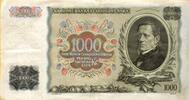1000 Korun 1934 Tschechoslowakei ---   NICHT gelocht --- III