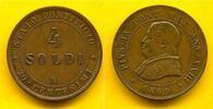 4 Soldi 1869 A.XXIII Vatikan, Kirchenstaat Pius IX ss-vz