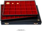 Médailler Numismatic supplies - Abafil box Black Minidiplomat - Red velvet GEM UNC