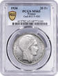 Coin France – 20 francs Turin silver – 1936 – FDC / PCGS MS 65
