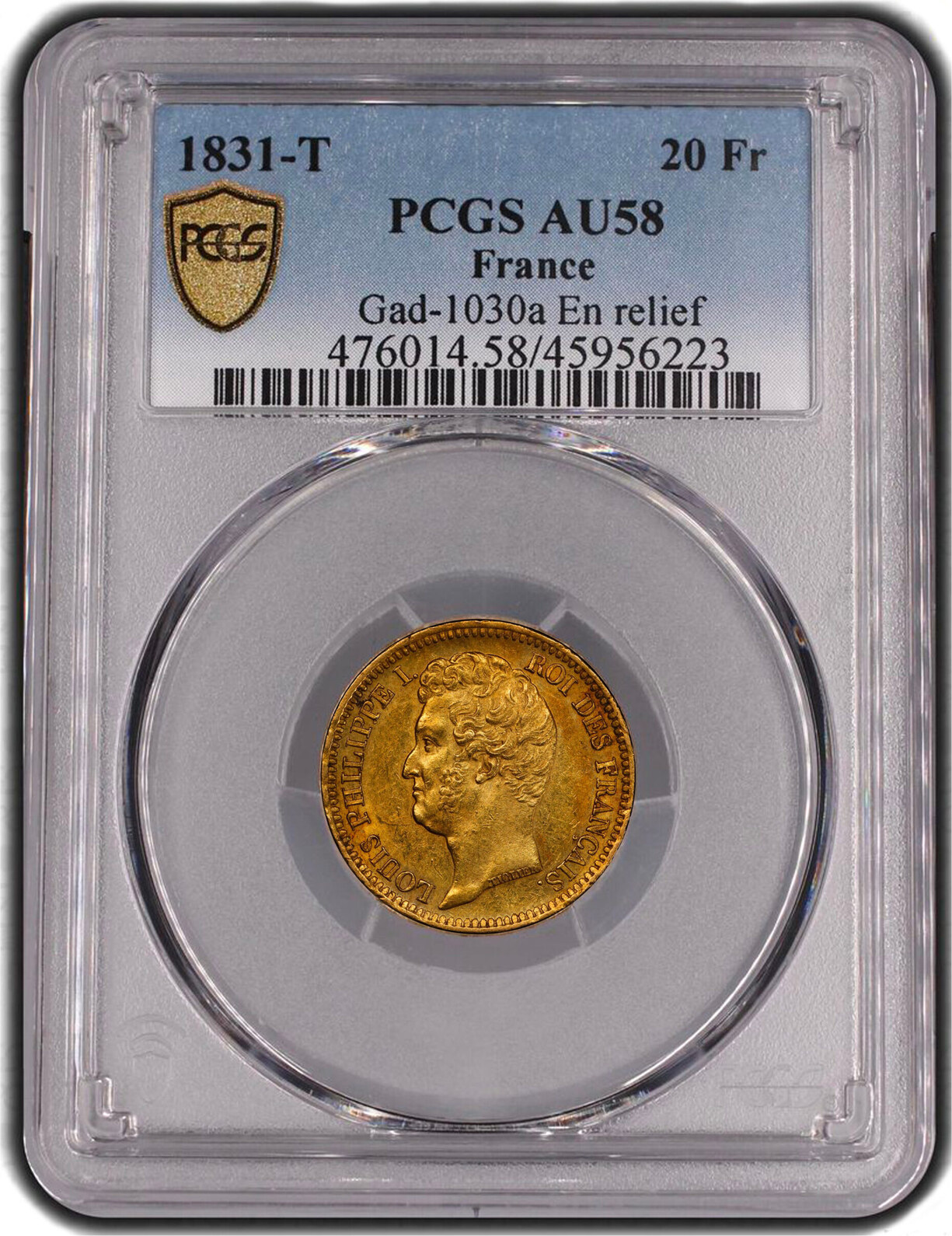 Coin France - Louis Philippe I - Gold - 20 francs or 1831 T Nantes ...