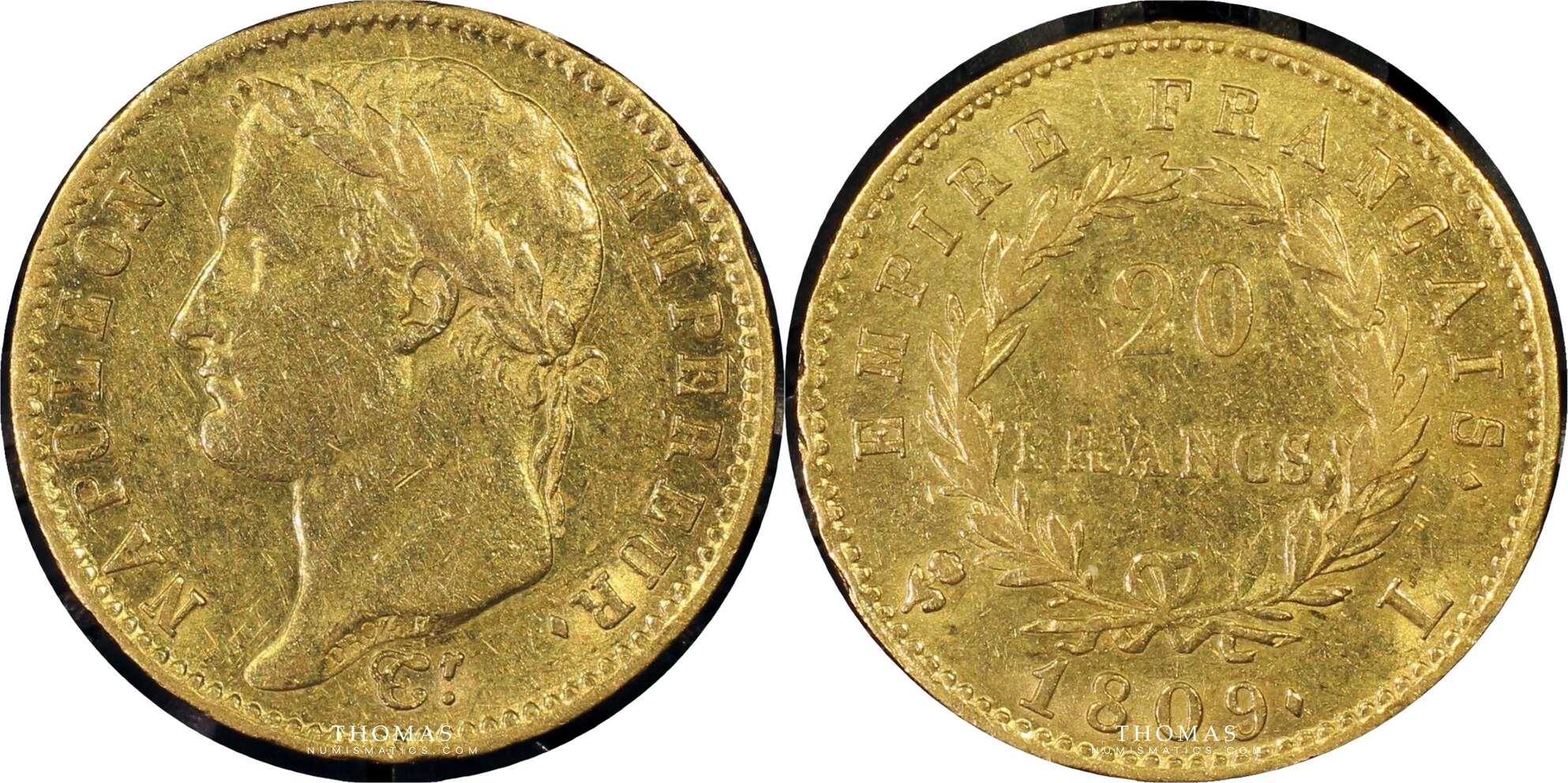 Napoleon I Coin - France Gold 20 Francs or 1809 L Bayonne - PCGS - 2341 ...