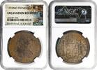 Mexique 8 reales Coin - Mexico - Charles IV - 8 reales - 1792 MO - FM - Treasure MarbleHead Hoard - Excavation recovery -