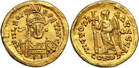 Byzantine Solidus Byzantine coin - Leo I - Gold Solidus - Constantinople -