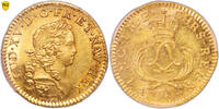 France Louis d'or Mirliton Coin France - Louis XV - Gold - Louis d'or au Mirliton - Palmes courtes - 1723 A Paris -