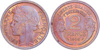France 2 francs France – Bi-metallic trial pattern coin – 2 Francs Morlon 1936 – Copper-plated iron -