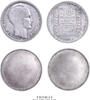 France Essai 10 Francs France – Pair of uniface trial strikes - 10 francs Turin 1929 - obverse and reverse - silvered aluminium bronze -