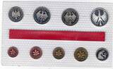 Deutschland - BRD 10,68 DM 1973 D - Kursmünzensatz KMS 1 Pfennig bis 5 Mark Spiegelglanz