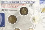 Deutschland 5x 2 Euro BRD Bayern, Set im orig.-Folder, Neuschwanstein -