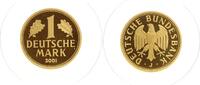 Deutschland 1 Mark - Goldmark, Deutsche Bundesbank. In Orig.-Kapsel. -