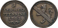 Bamberg, Bistum Cu Leichter Pfennig - Adam Friedrich von Seinsheim, 1757-1779. -