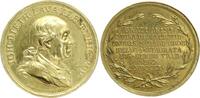 Schweiz - Zürich - Bronzemedaille vergoldet. (v. Boltschauser) Diethelm Lavater, gewidmet von Joseph Rungg -