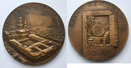 Italien Medaille von S. Johnson, auf die 100 Jahrfeier der Banca Populare di Novara, in orig. Box -