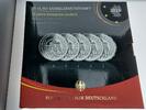 Deutschland 5x 25 Euro BRD Set, 25 Jahre Deutsche Einheit, im orig.-Folder, in Folie -