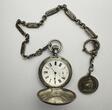 AUSTRIA WIEN Medal und Taschenuhr The first Austrian Federal shooting 1880 Vienna rarities Pocket watch with medal XF+