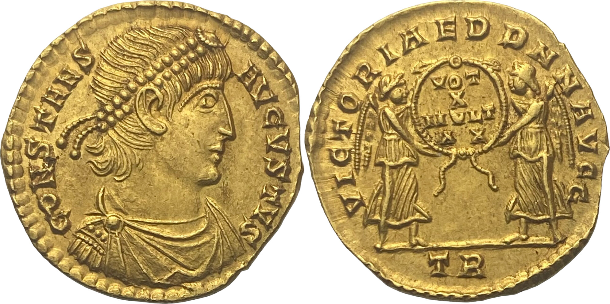 Roman Empire 1 SOLIDUS 337-347 CONSTANTIUS II. Trier RR! UNC- | MA-Shops